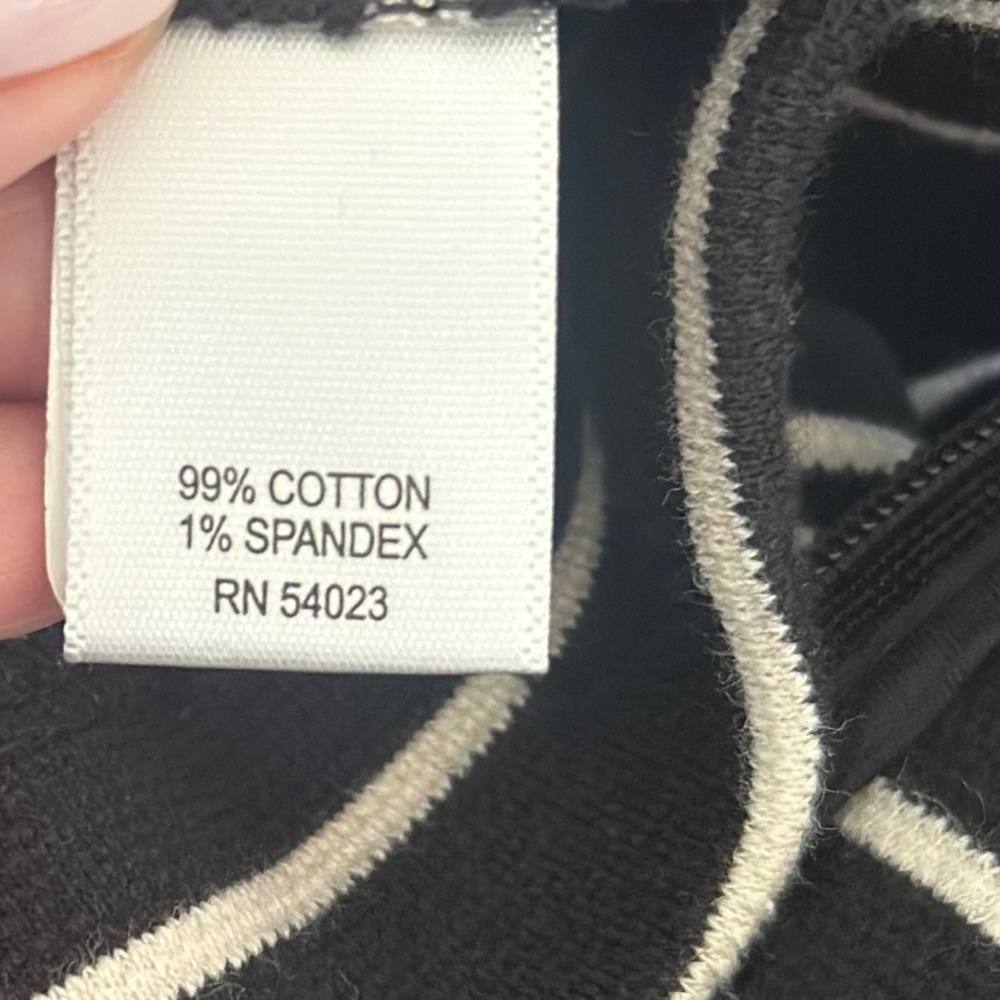 Banana Republic Black and White Striped Flared Women's Dress Size 0 - Picture 10 of 10